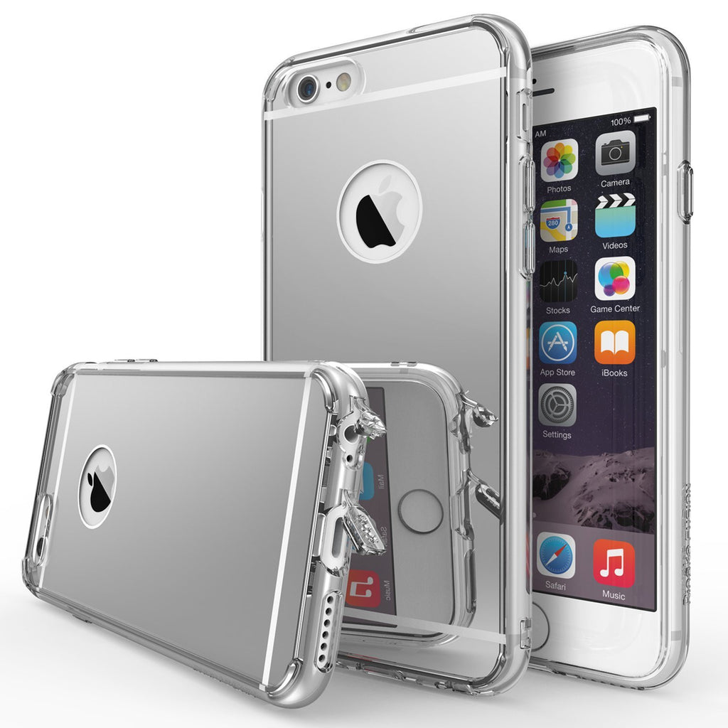ringke mirror back hard back case cover for iphone 6 plus 6s plus main silver