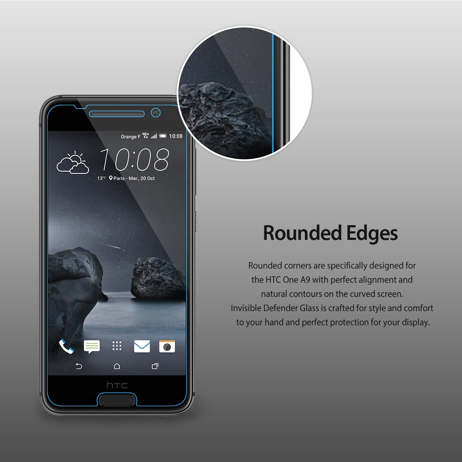 rounded edge