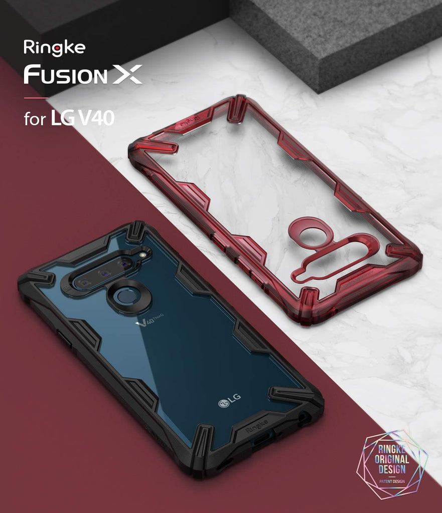 lg v40 thinq fusion-x case ruby red