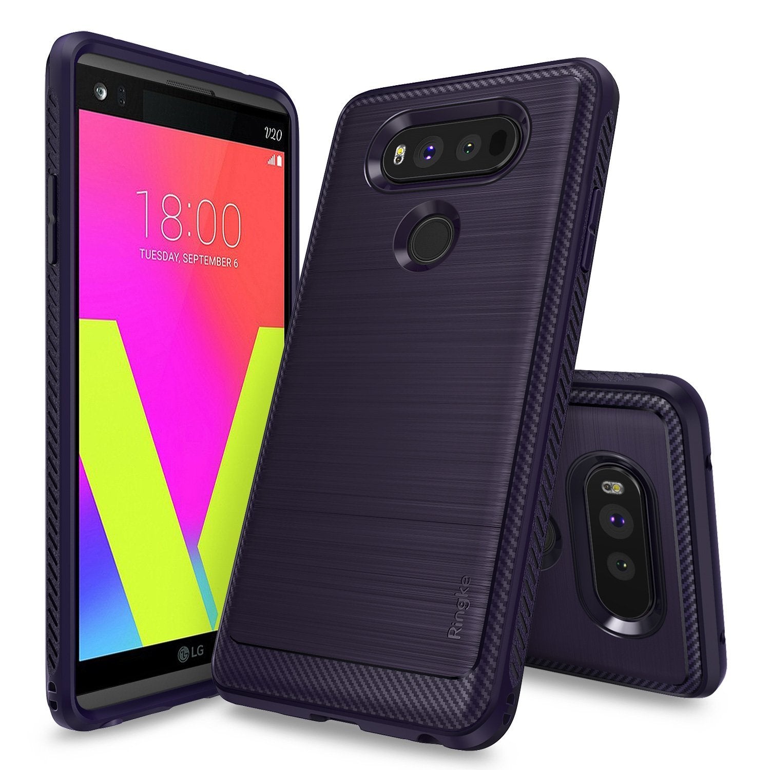 lg v20 case ringke onyx plum violet