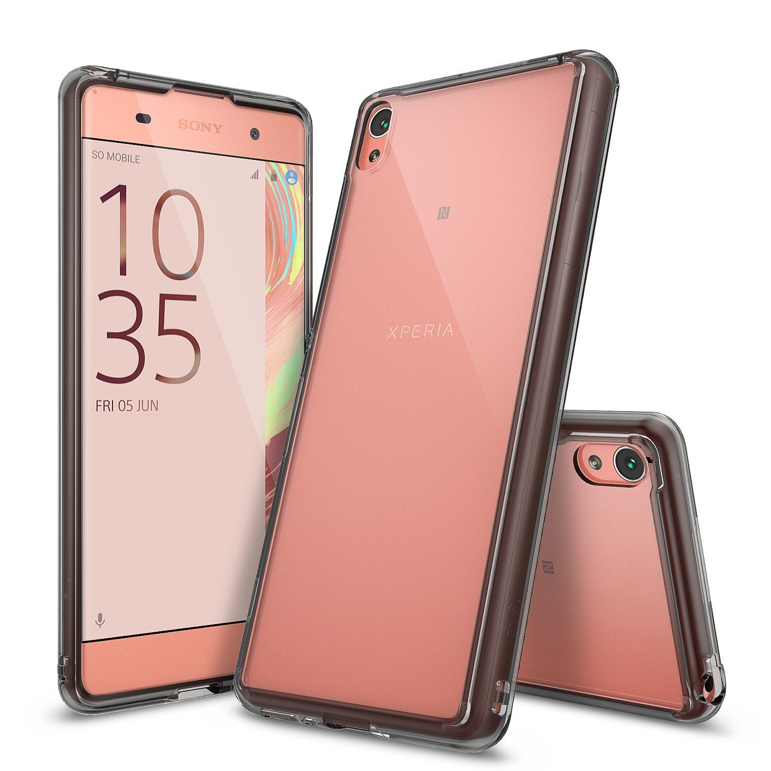 xperia xa case, ringke fusion case crystal clear pc back tpu bumper case