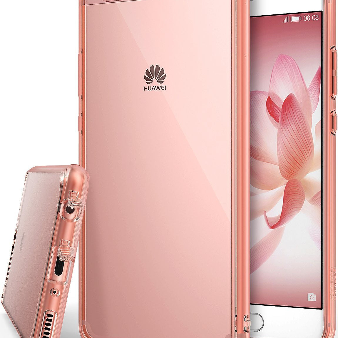 huawei p10 plus case ringke fusion case crystal clear pc back tpu bumper case rose gold crystal