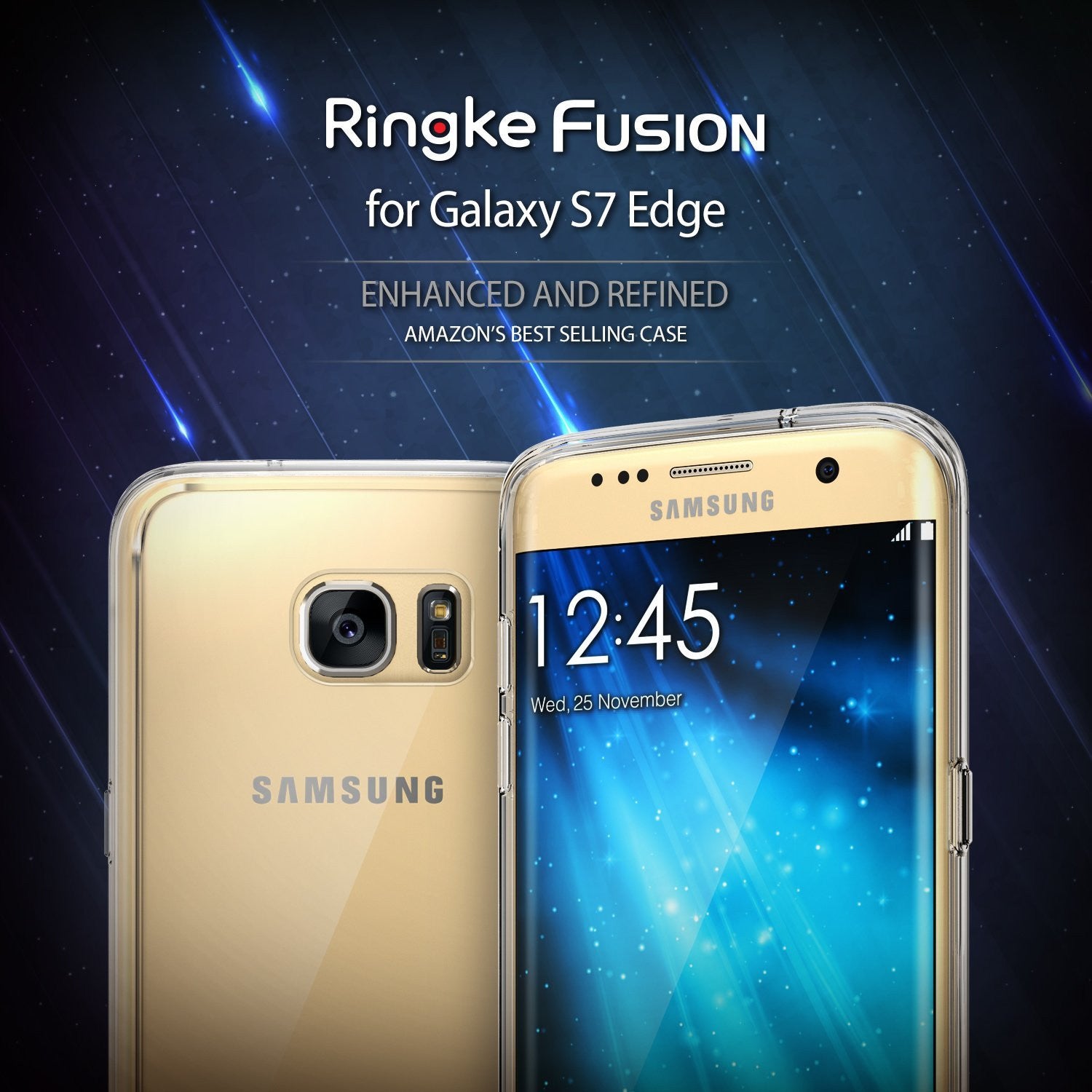 galaxy s7 edge fusionringke fusion clear transparent back tpu frame cover case for galaxy s7 edge