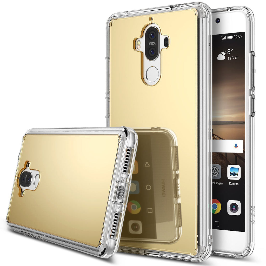 huawei mate 9 case ringke fusion case mirror case bright reflection radiant luxury mirror case royal gold