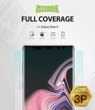 Galaxy Note 9 [INVISIBLE DEFENDER] Full Coverage Screen Protector - Galaxy Note 9 with a clear screen protector applied.