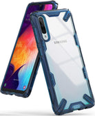 galaxy a50, ringke fusion-x case, space blue