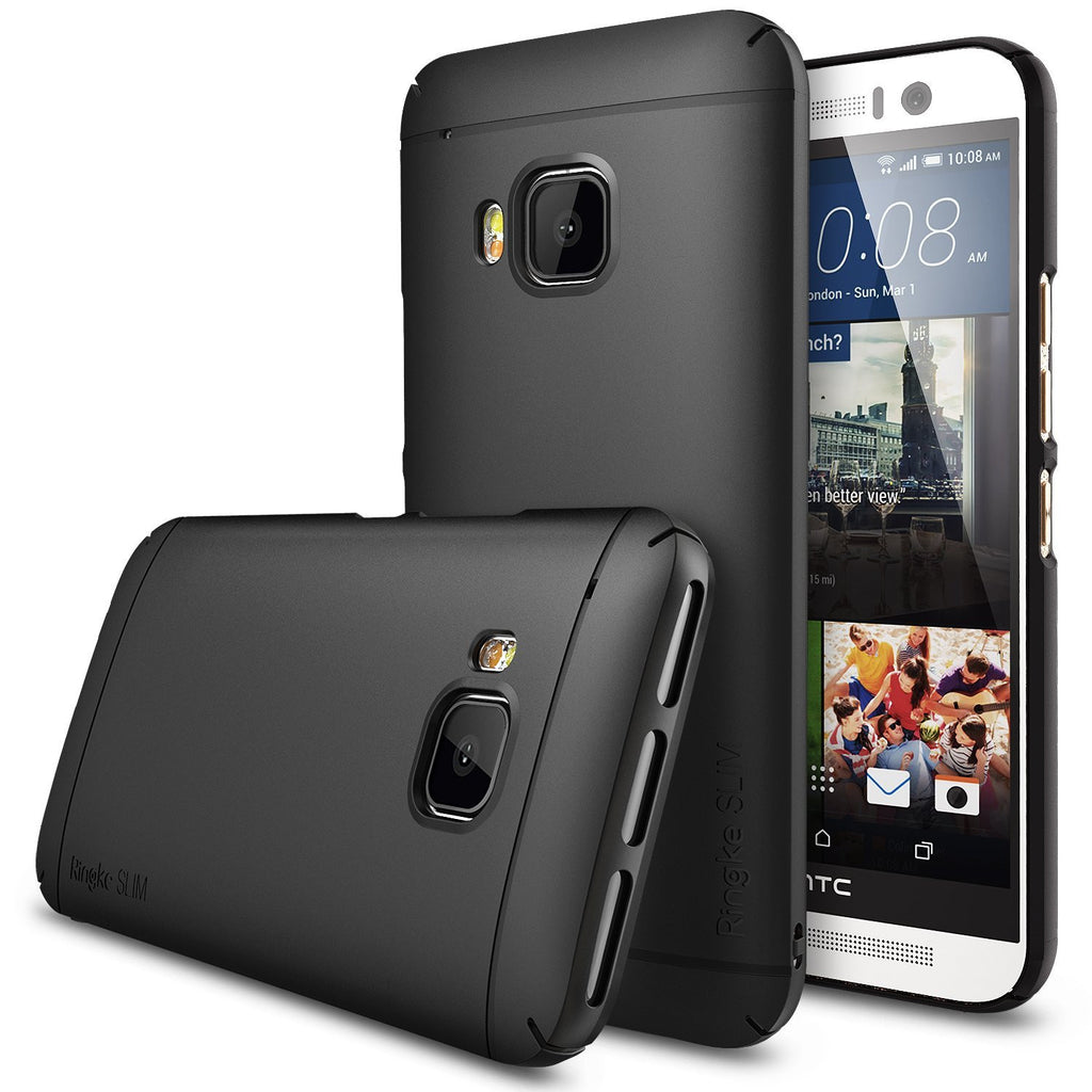 htc one m9 case ringke slim case lightweight thin superior coaring pc hard case black