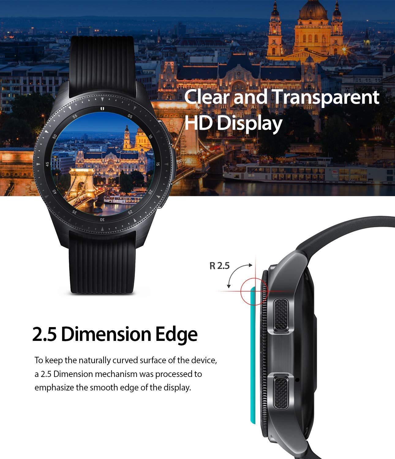Galaxy Watch 42mm Screen Protector Invisible Defender Glass Ringke Official Store