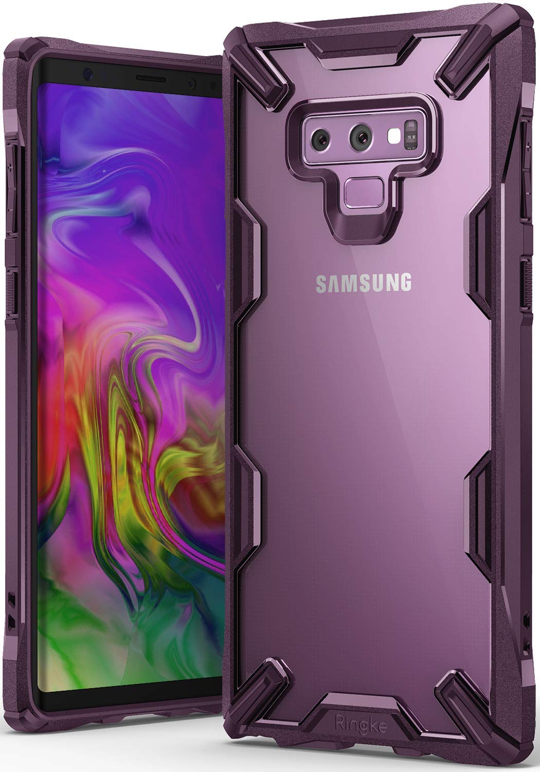 ringke fusion-x case designed for samsung galaxy note 9 lilac purple
