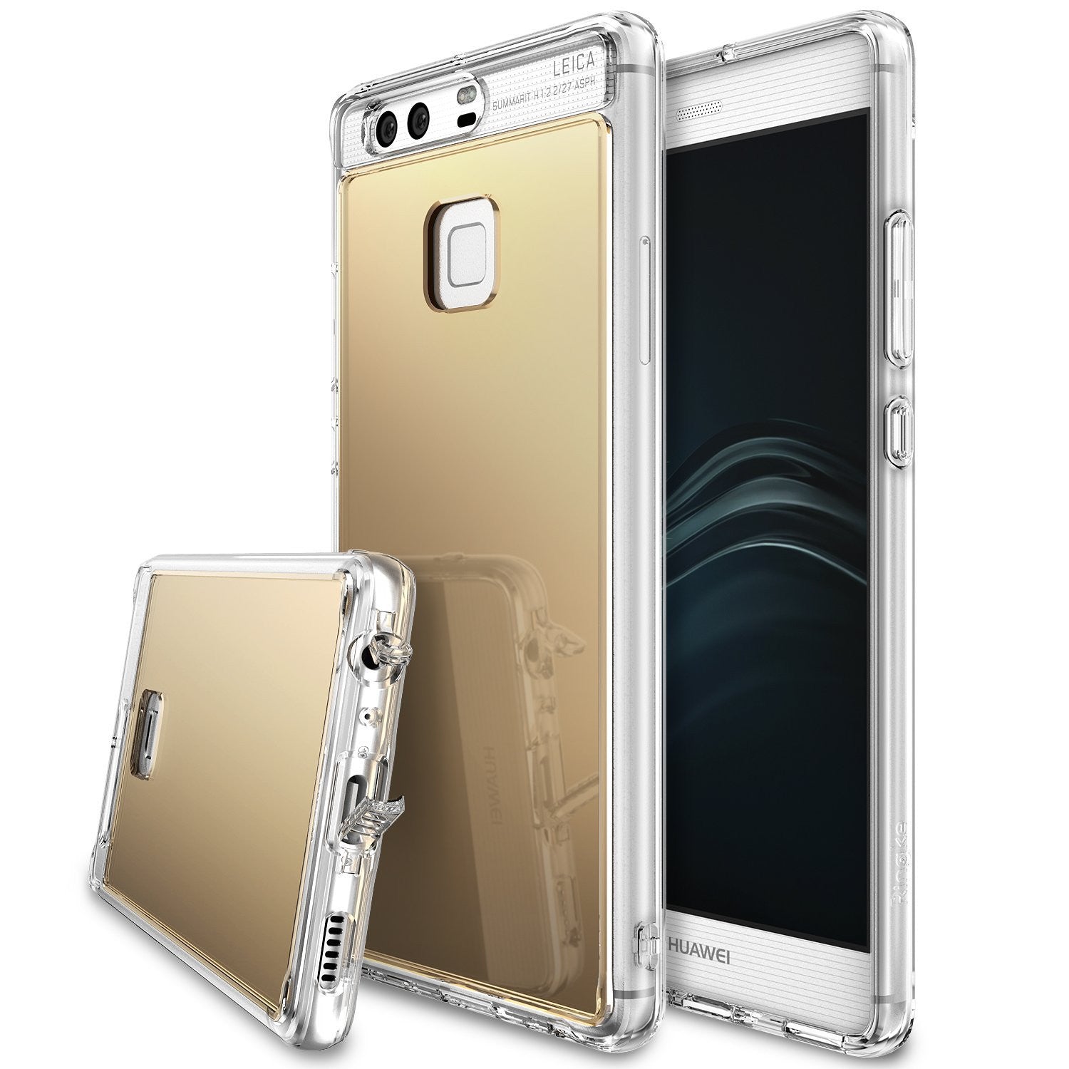 fusion case mirror case huawei mate 8 bright reflection radiant luxury mirror case rose gold