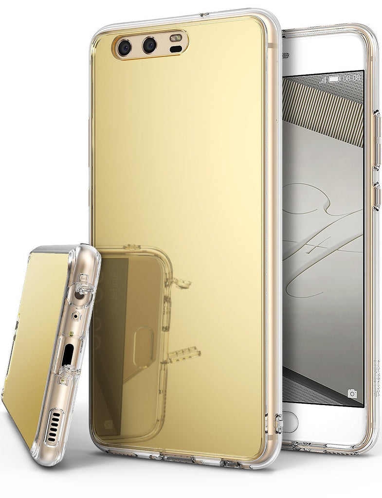 huawei p10 case ringke fusion case mirror case bright reflection radiant luxury mirror case royal gold