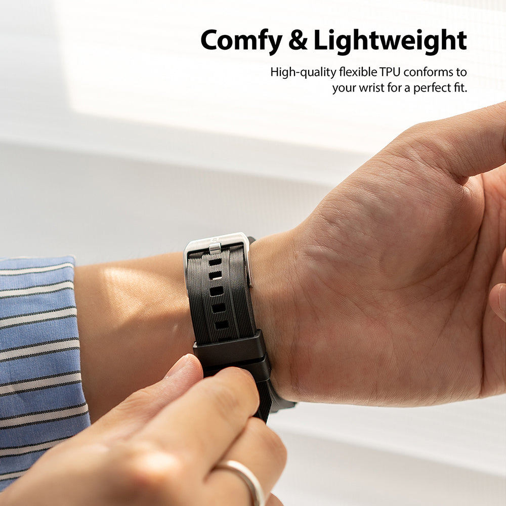 high quality flexible tpu conforms to your wrist for a perfect fit