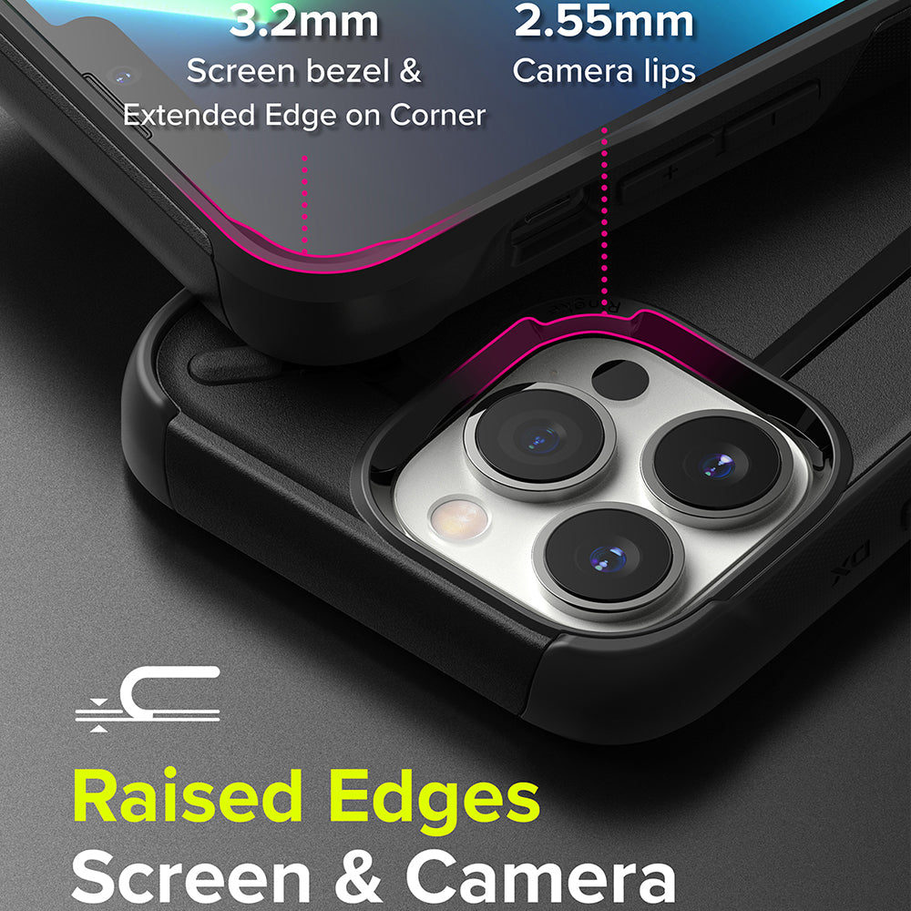 Raised screen & camera edges