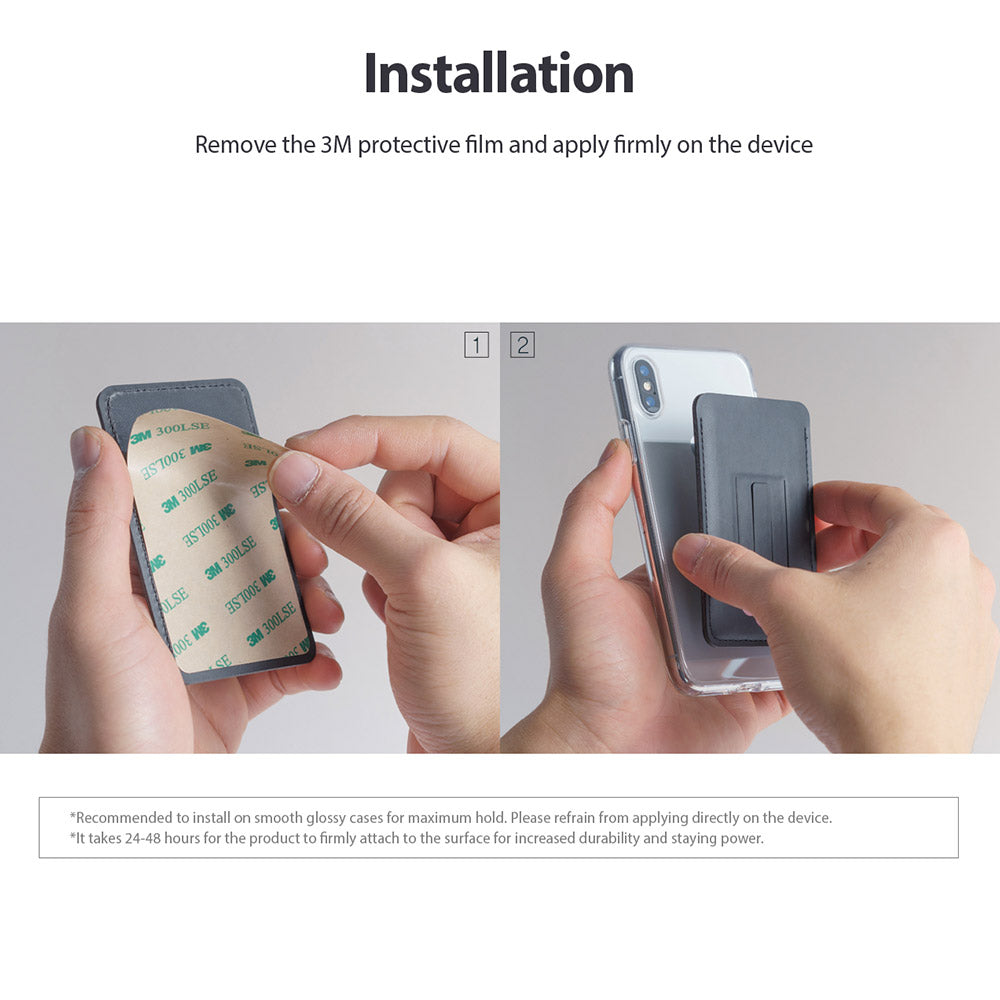 ringke multi card holder installation guide using strong 3m adhesive