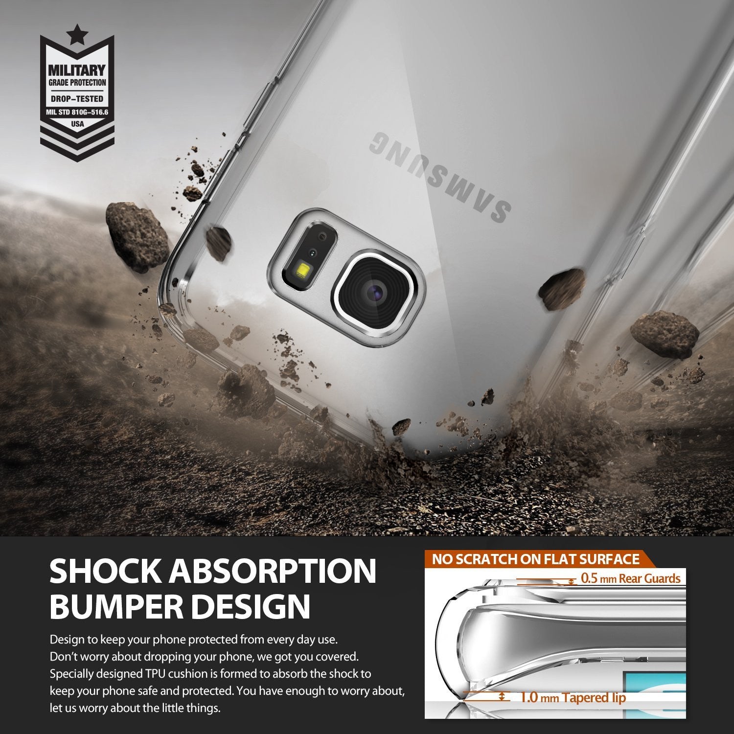 galaxy s7 edge fusionringke fusion clear transparent back tpu frame cover case for galaxy s7 edge