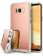 samsung galaxy s8 case ringke fusion case mirror case bright reflection radiant luxury mirror case rose gold