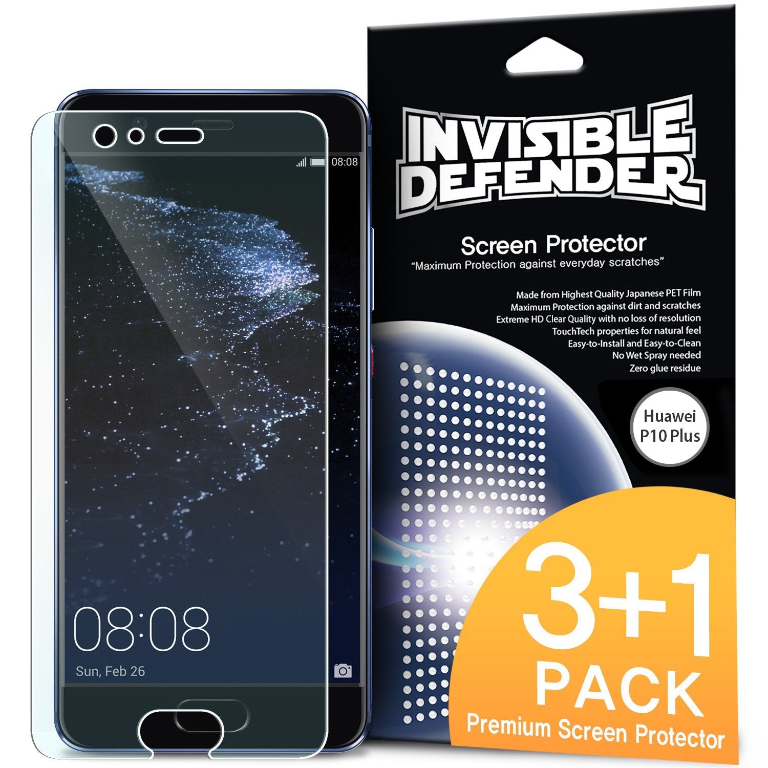 huawei p10 plus ringke invisible defender 4 pack hd clearness screen protector