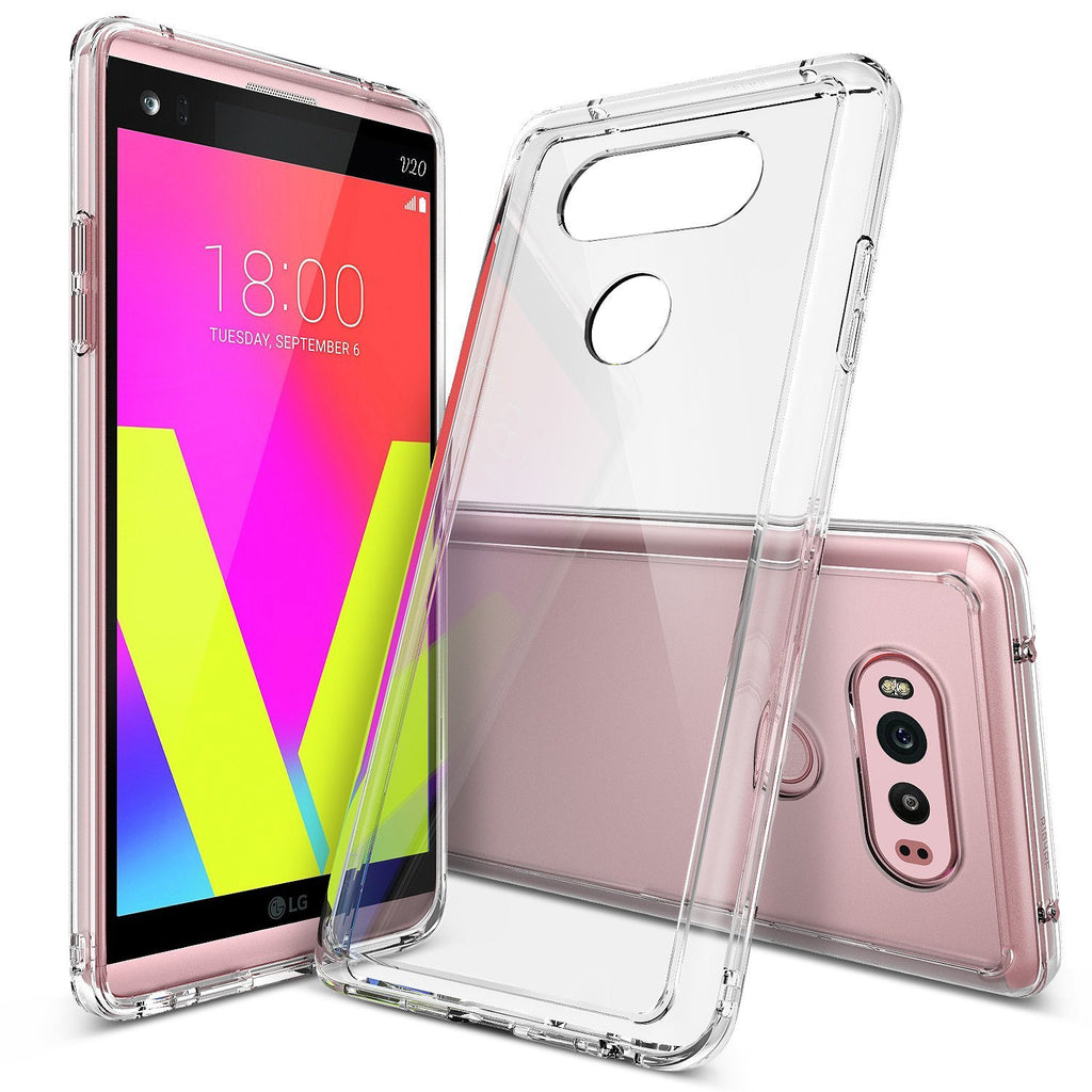 lg v20 case ringke fusion case crystal clear pc back tpu bumper case