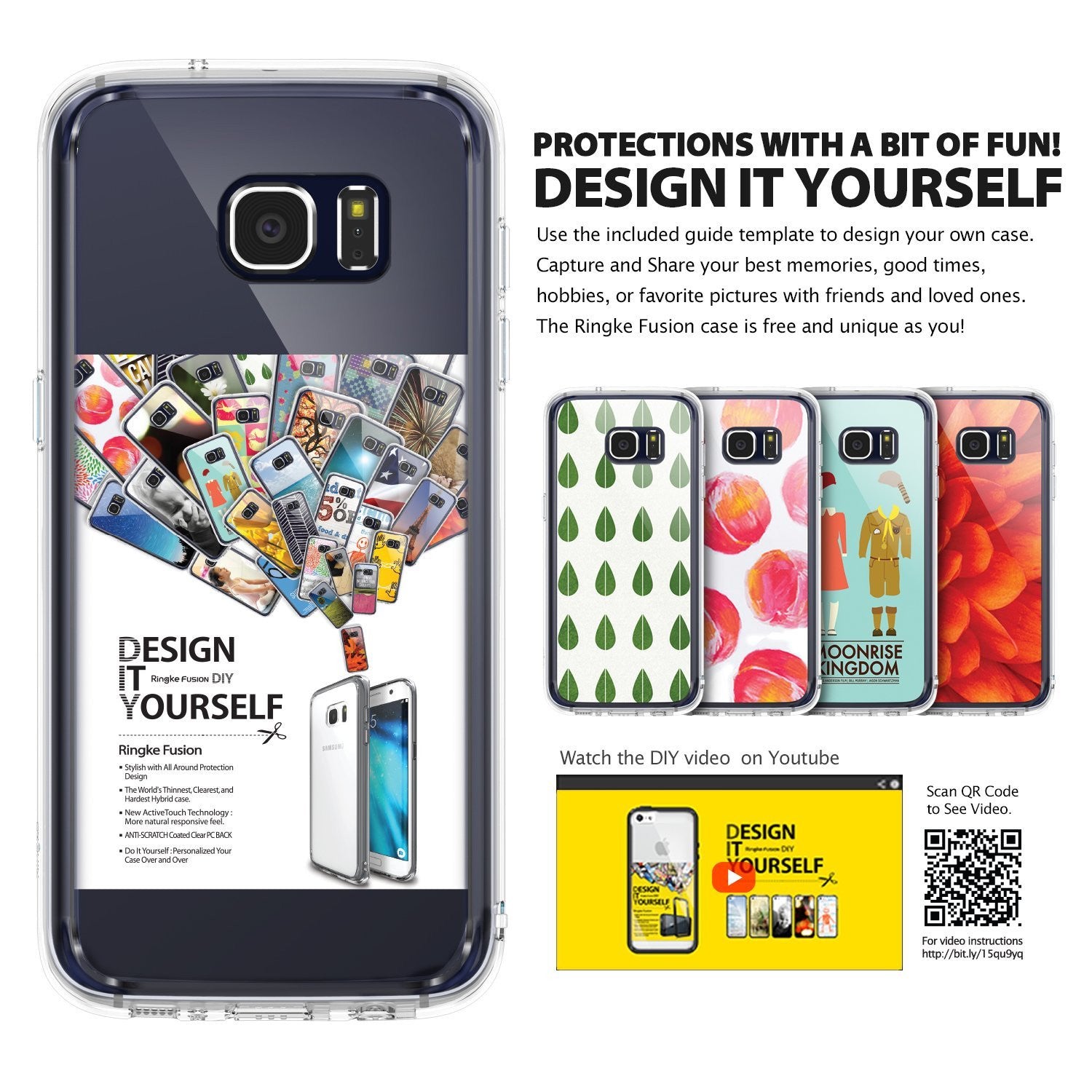 galaxy s7 edge fusionringke fusion clear transparent back tpu frame cover case for galaxy s7 edge