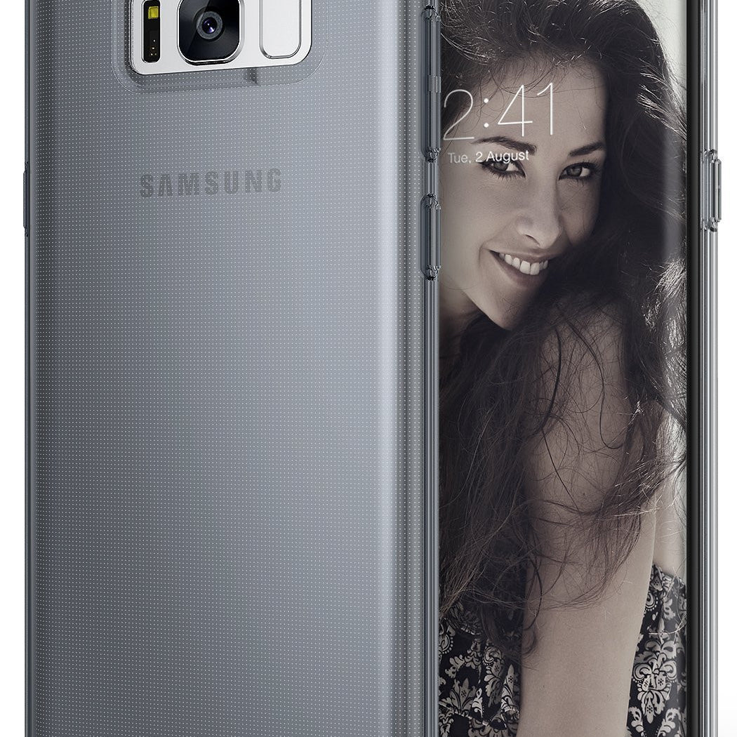 samsung galaxy s8 plus case ringke air case extreme lightweight thin transparent soft flexible tpu case smoke black