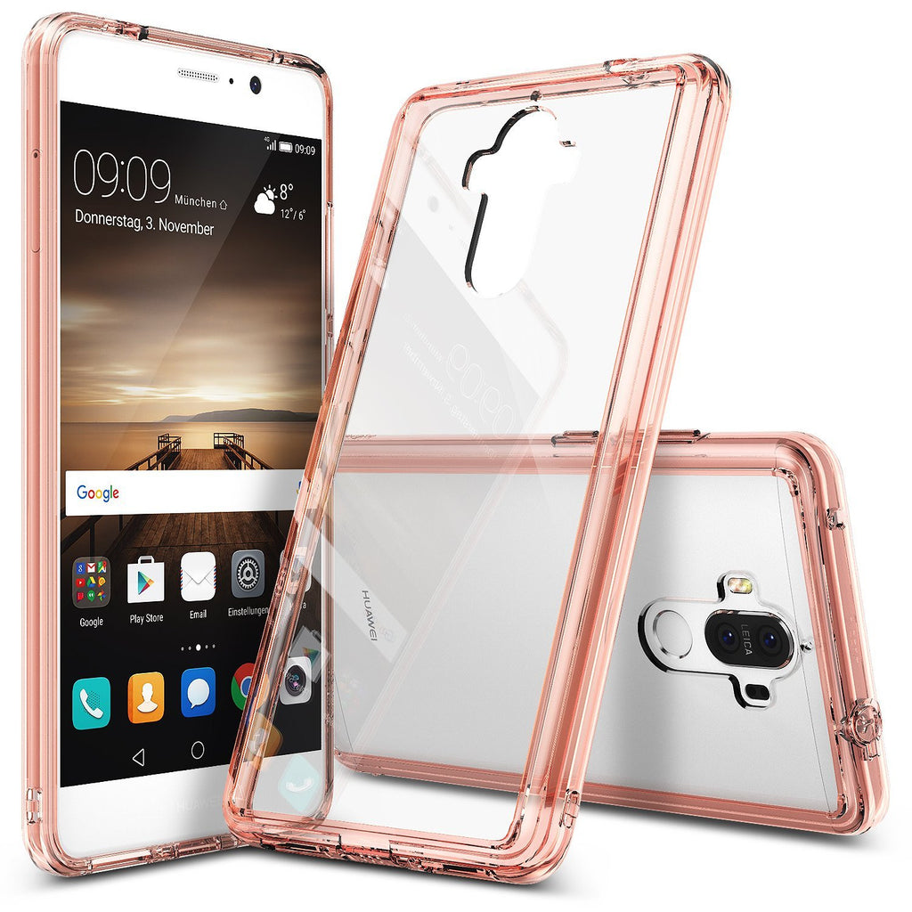 huawei mate 9 case ringke fusion case crystal clear pc back tpu bumper case rose gold crystal