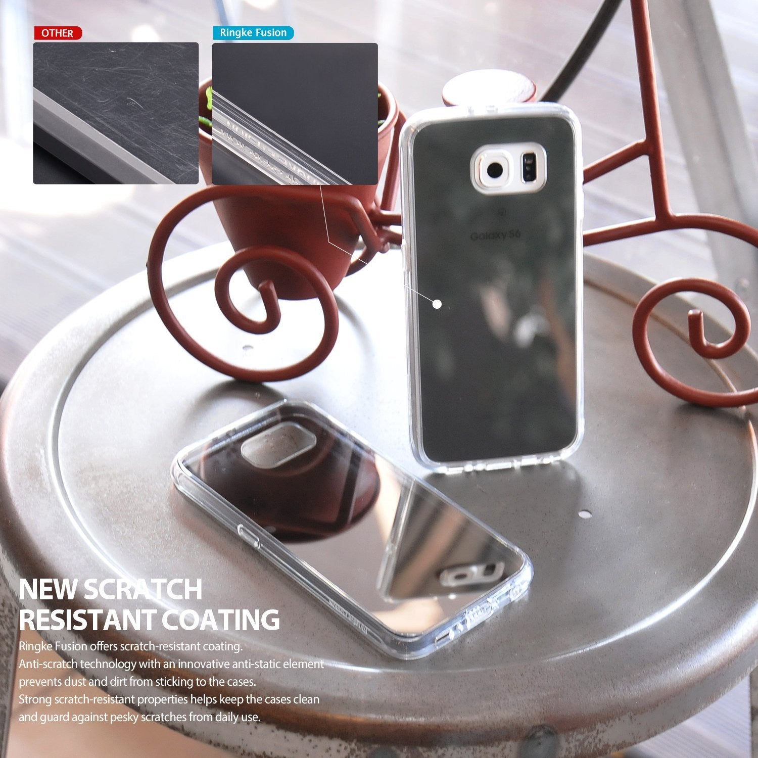 ringke mirror back cover case for galaxy s6 