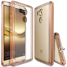 huawei mate 8 case, ringke fusion case crystal clear pc back tpu bumper case - rose gold
