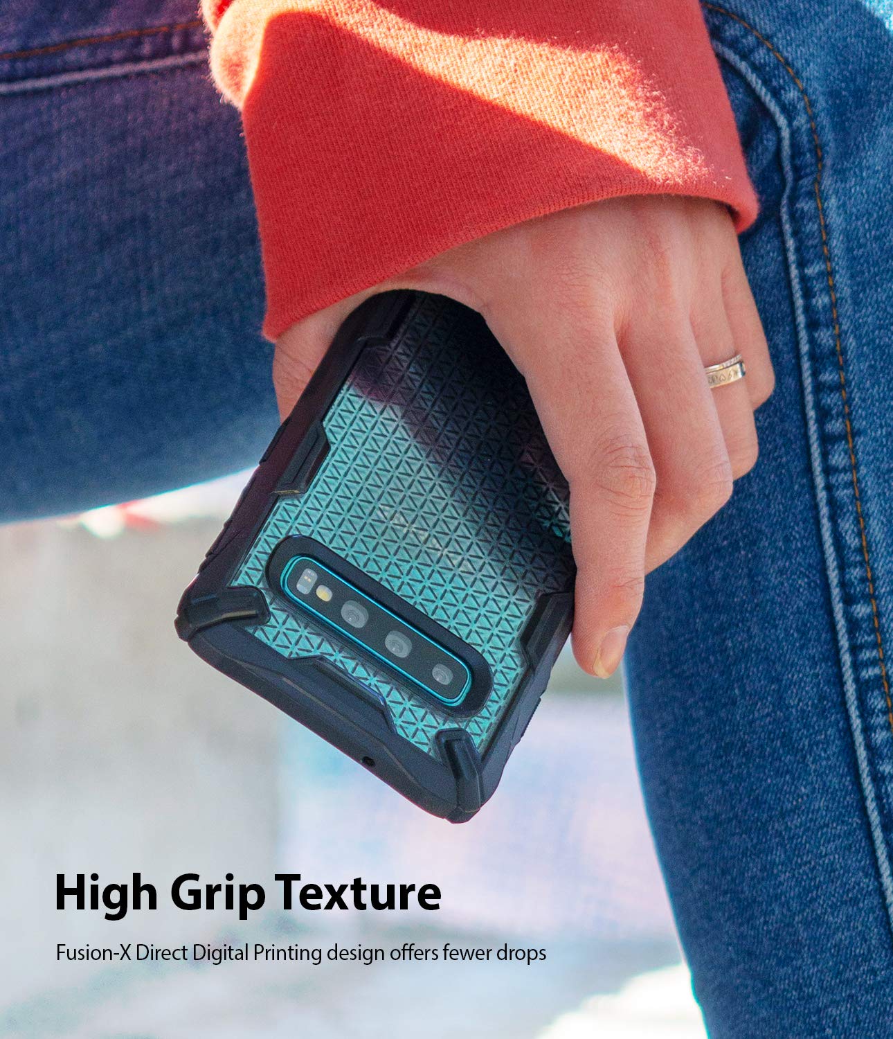 high grip texture ergonomic grip