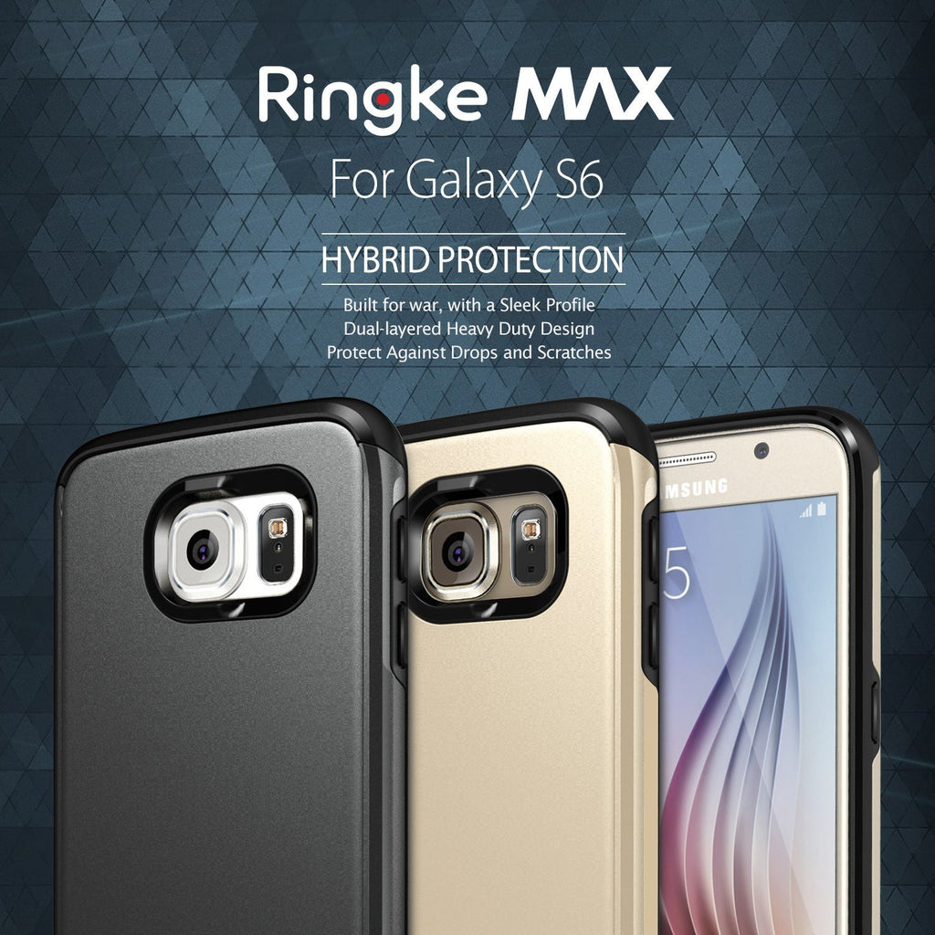 ringke max dual layered heavy duty protective cover case for galaxy s6