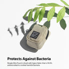 ringke mini pouch is lined with agion fabric that is 99.9% antimicrobial to combat harmful bacteria