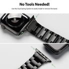 Apple Watch 49mm / 45mm / 44mm / 42mm | Metal One Band-No Tools Needed