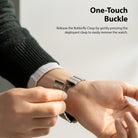 Apple Watch 49mm / 45mm / 44mm / 42mm | Metal One Band Titanium-One-Touch Buckle