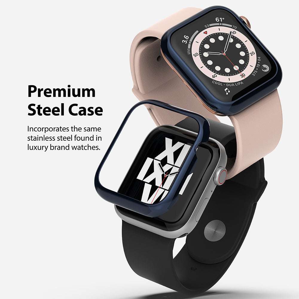premium steel case - incorporates the same stainless steel found in luxury brand watches