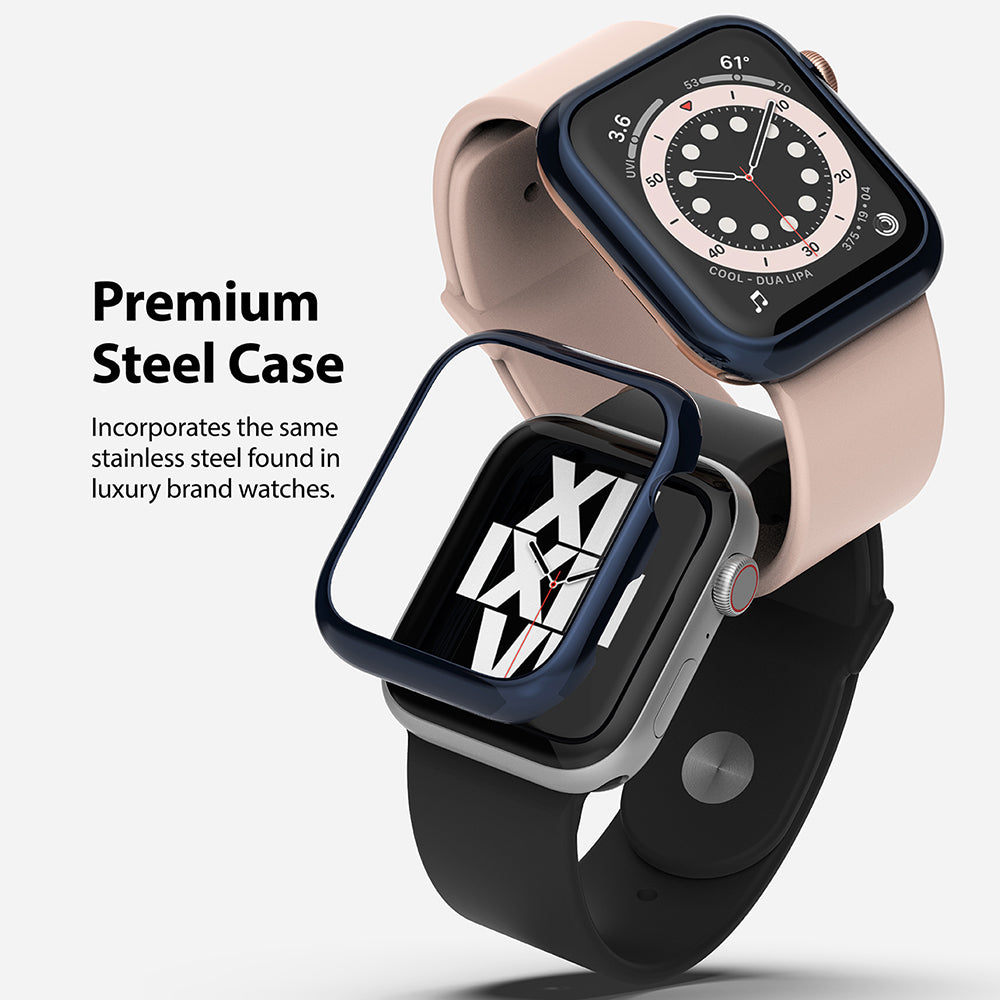 premium steel case incorporates the same stainless steel found in luxury brand watches