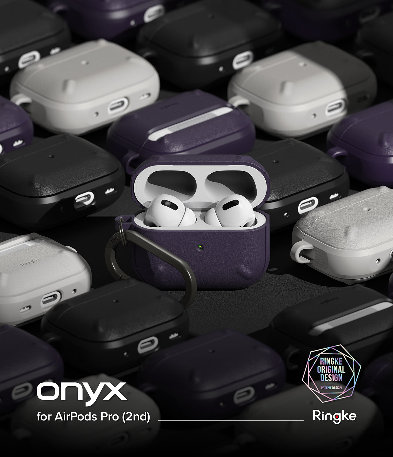 Funda Onyx para Airpods Pro 2 Black Ringke - Vait Store