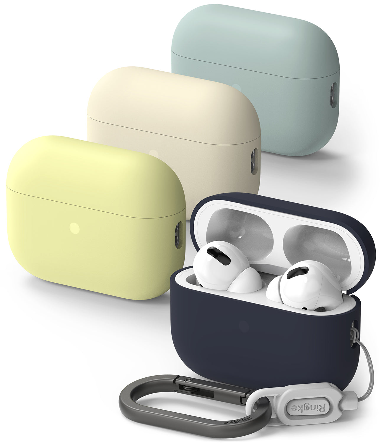 Ringke Bisagra [material antiamarilleo] Compatible con AirPods Pro 2, funda  sólida y transparente diseñada para AirPods Pro de 2ª generación