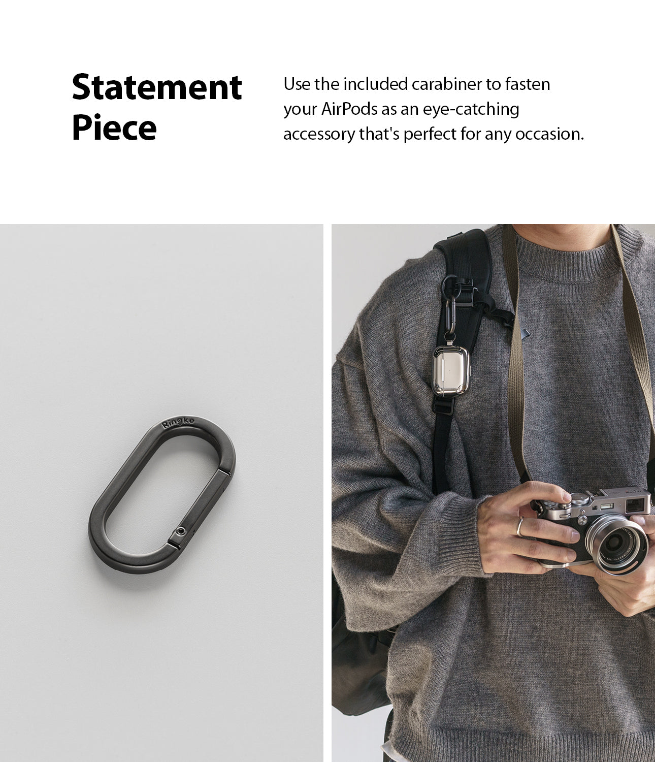 Carabiner included