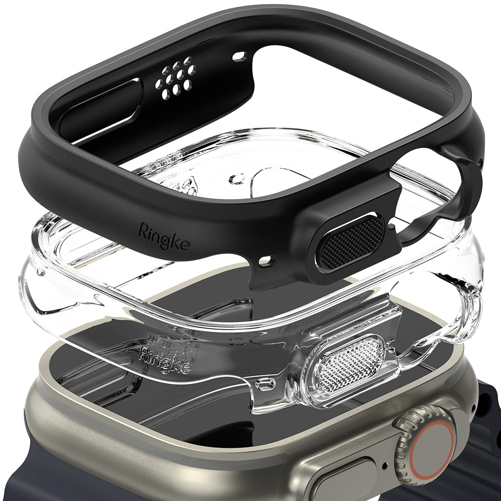Apple Watch Ultra 2 / 1 Case | Slim - Clear & Matte Black