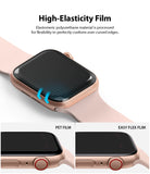 high-elasticity film : elastomeric polyurethane material is processed for flexibility to perfectly conform over curved edges