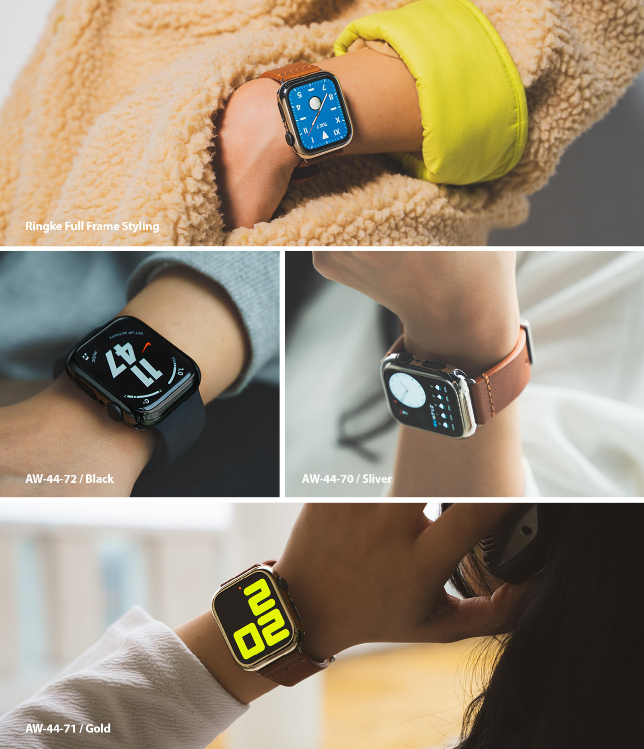 ringke full frame styling for apple watch 4/5 44mm - 44-70