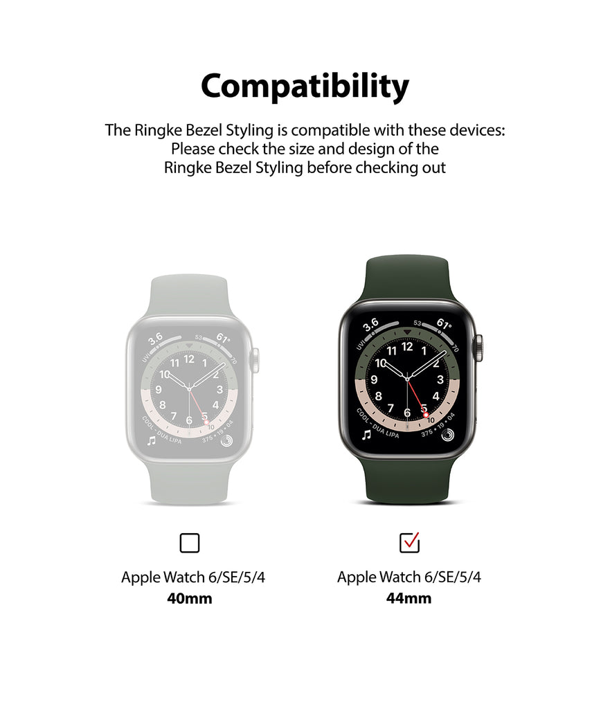 Apple Watch Series 6 / 5 / 4 / SE 44mm Ringke Bezel Styling 44-60