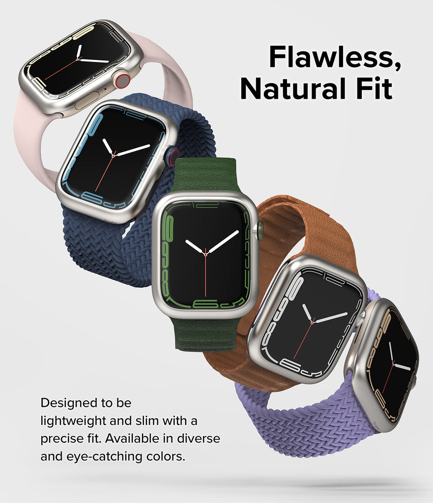 Apple Watch Series 41mm | Ringke Bezel Styling - Silver (41-09)-Flawless, Natural Fit