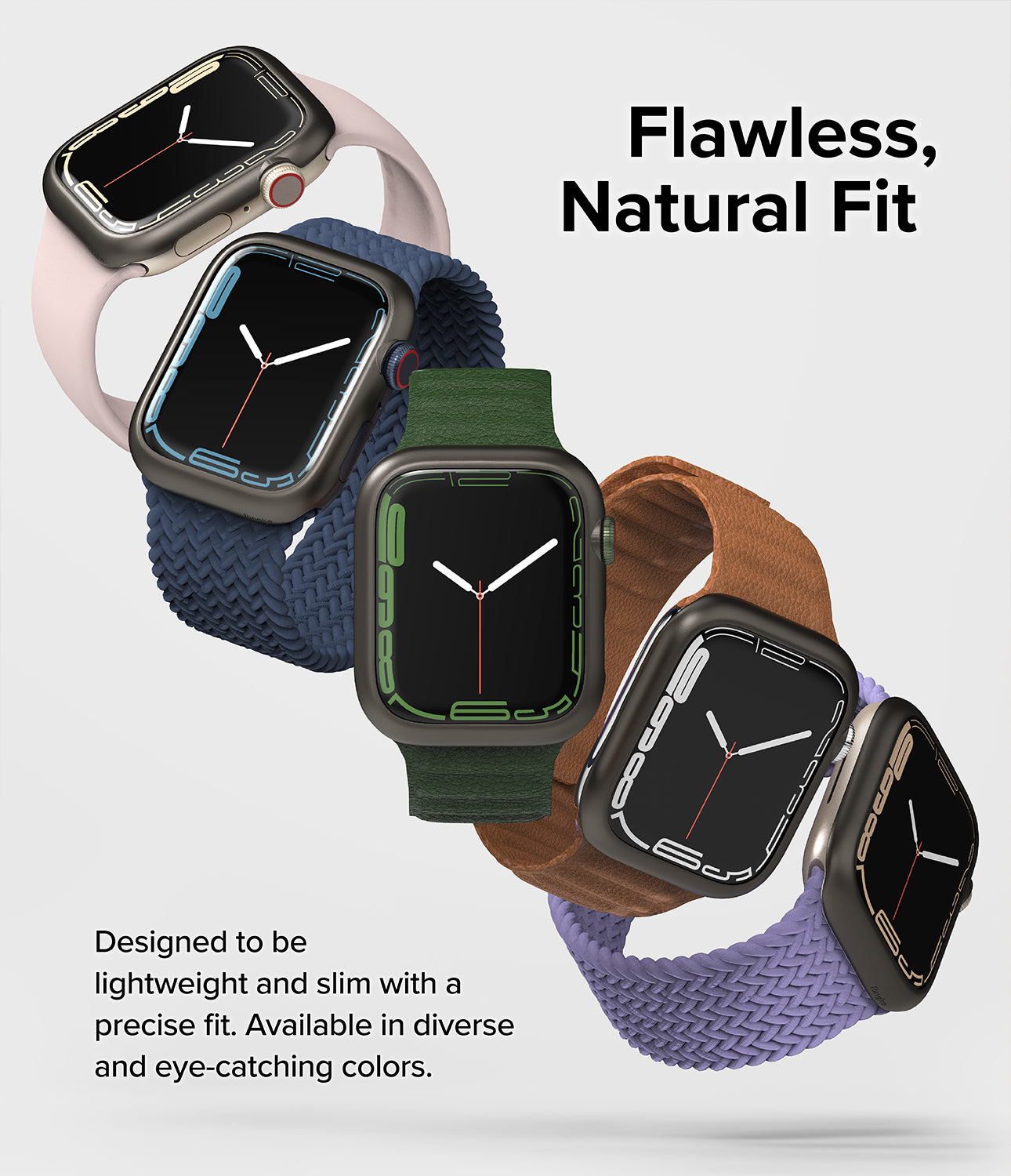 Apple Watch Series 41mm Bezel Styling 41-12-Flawless, Natural Fit