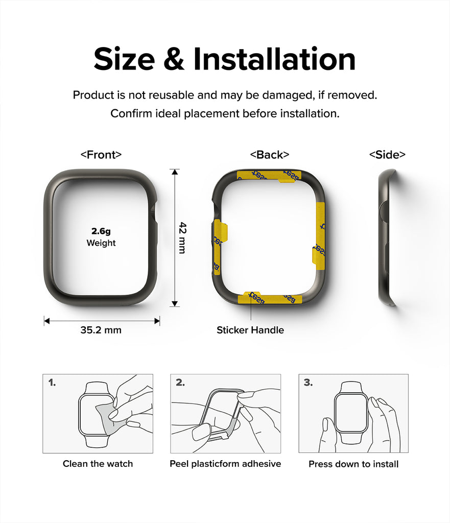 Apple Watch Series 41mm Bezel Styling 41-12-Size and Installation