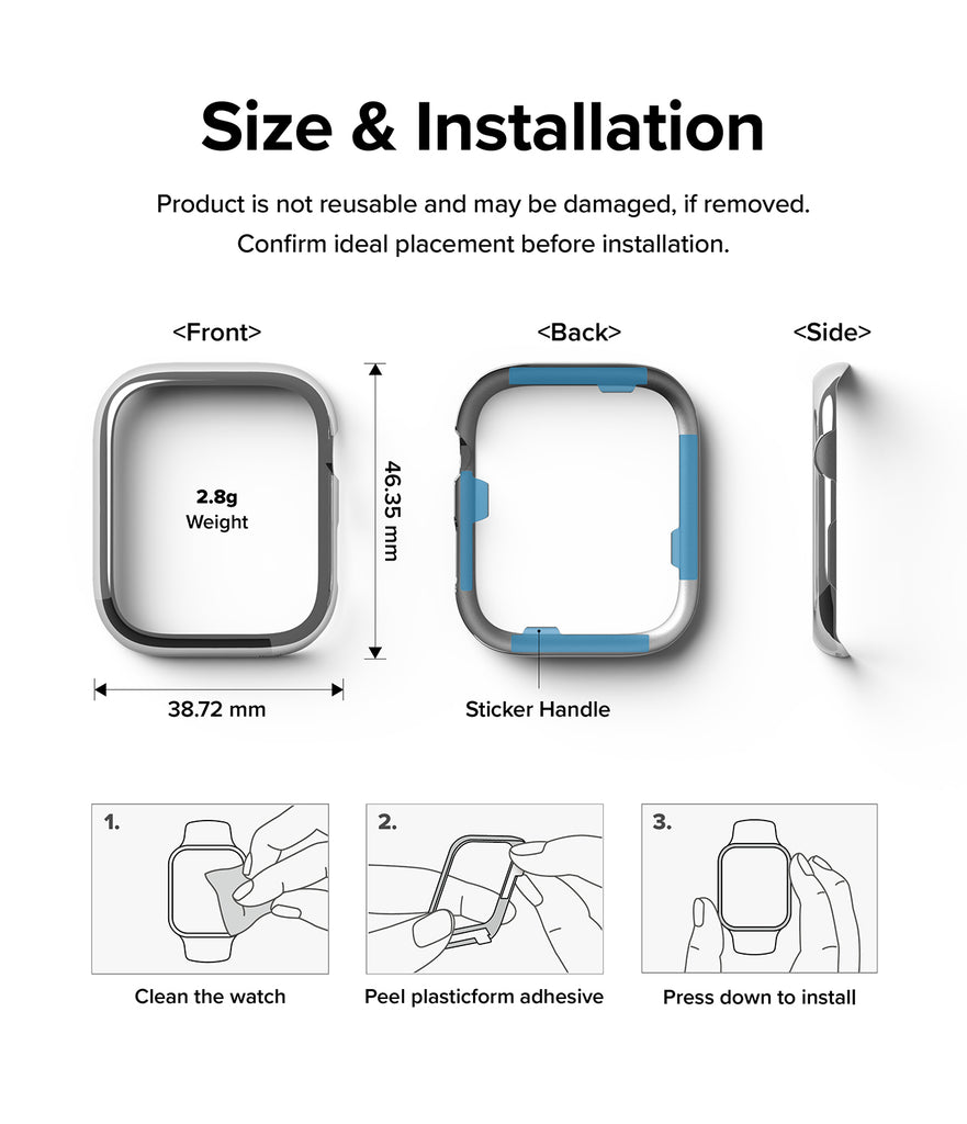 Apple Watch Series 45mm | Bezel Styling 45-01-Size and Installation