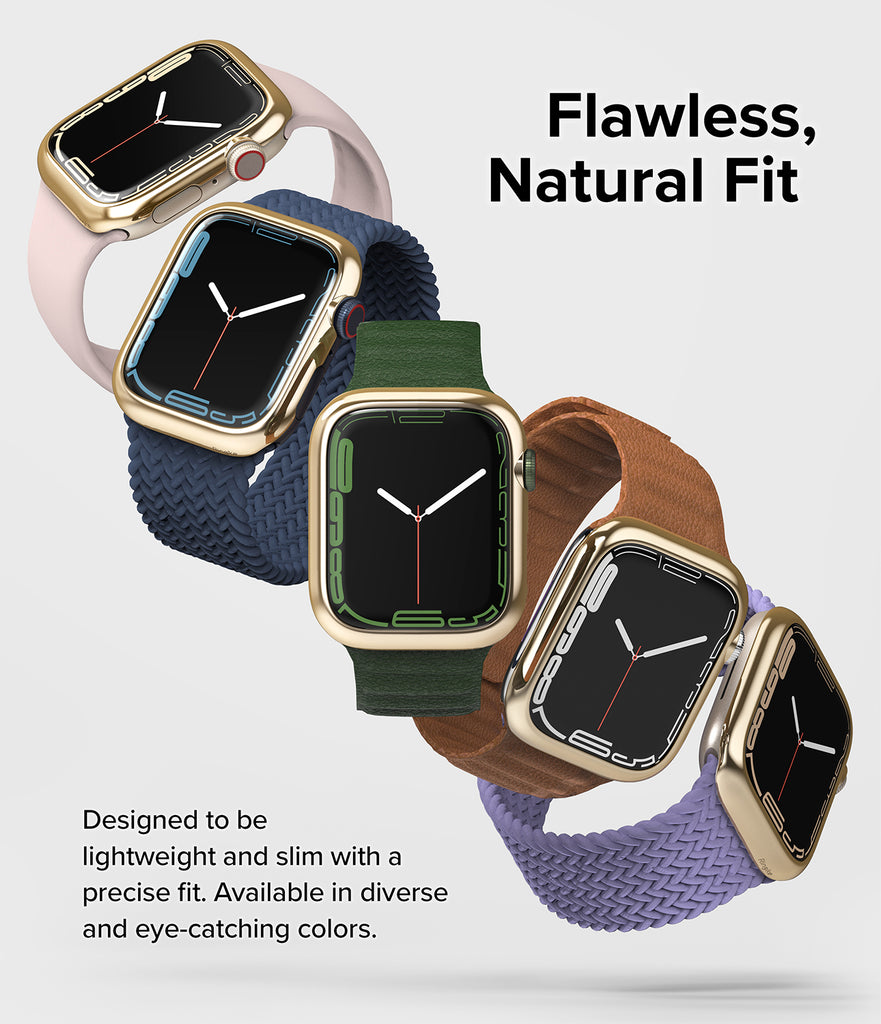 Apple Watch Series 45mm | Ringke Bezel Styling | 45-05 Gold-Flawless, Natural Fit