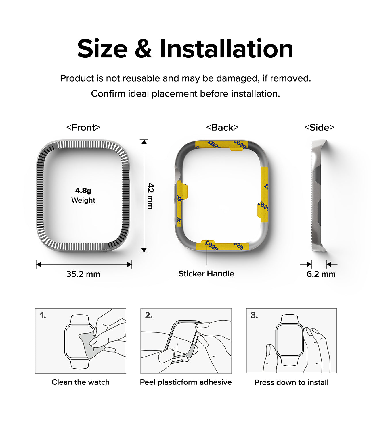 Apple watch face size store