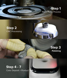 Apple Watch Series 9/8/7 (41mm) | Bezel Styling 41-50 | Hairline Silver (Plain Pattern)-Steps