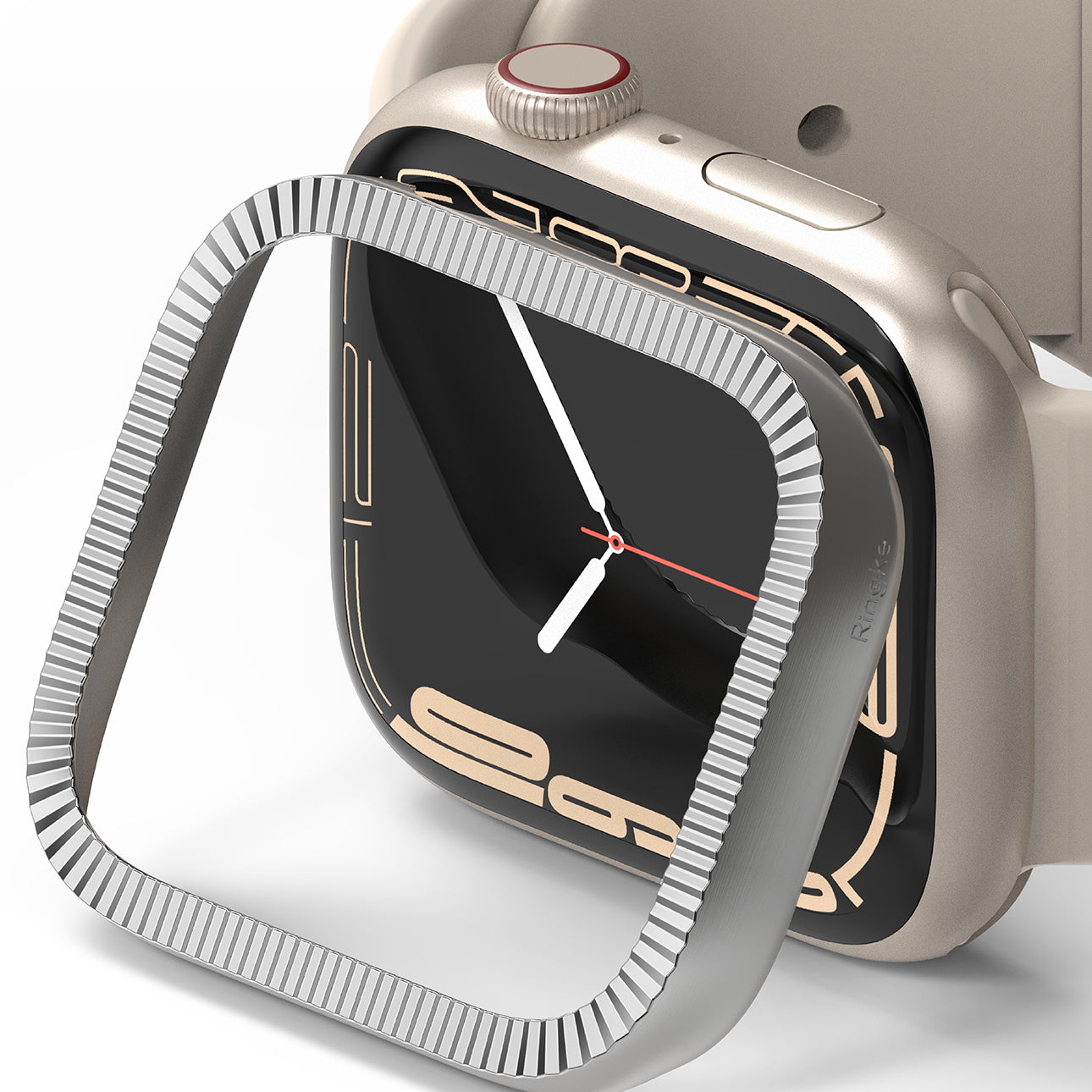 Apple Watch Series 41mm | Bezel Styling 41-42 | Matte Curve Silver