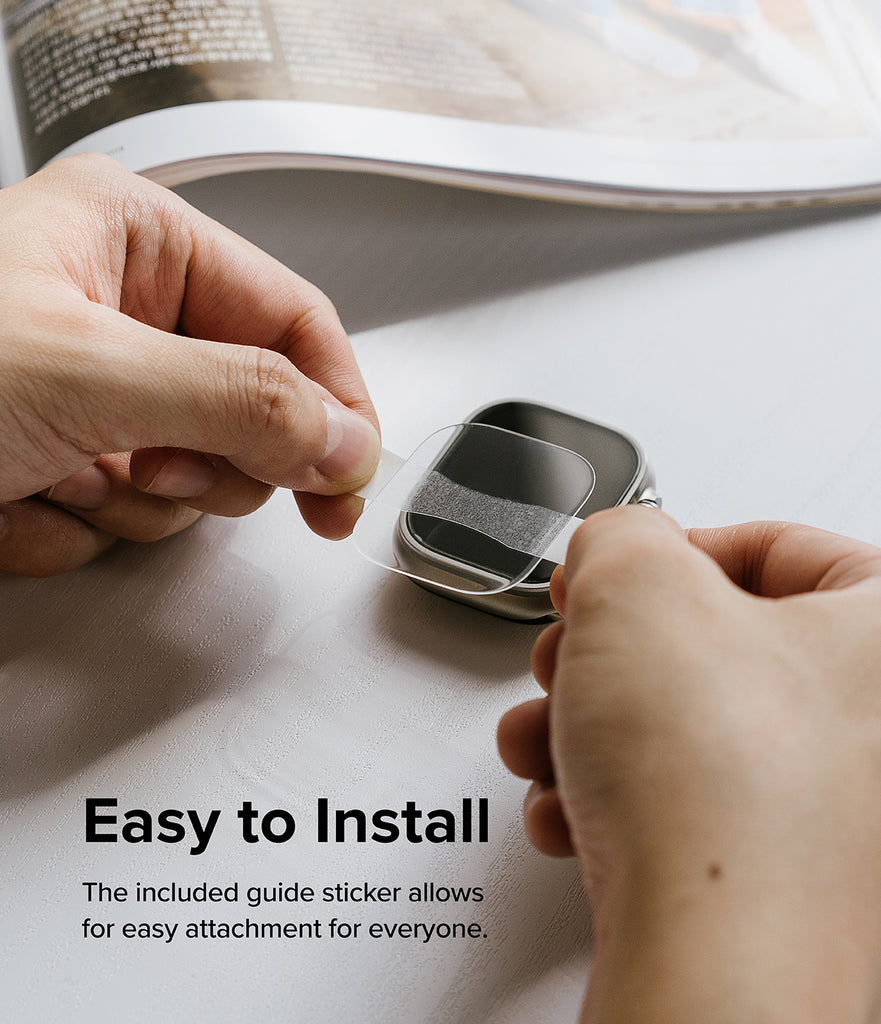 Easy to Install - The included guide sticker allows for easy attachment for everyone.